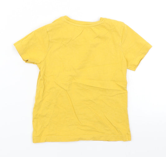 Nutmeg Boys Yellow Basic T-Shirt Size 2-3 Years
