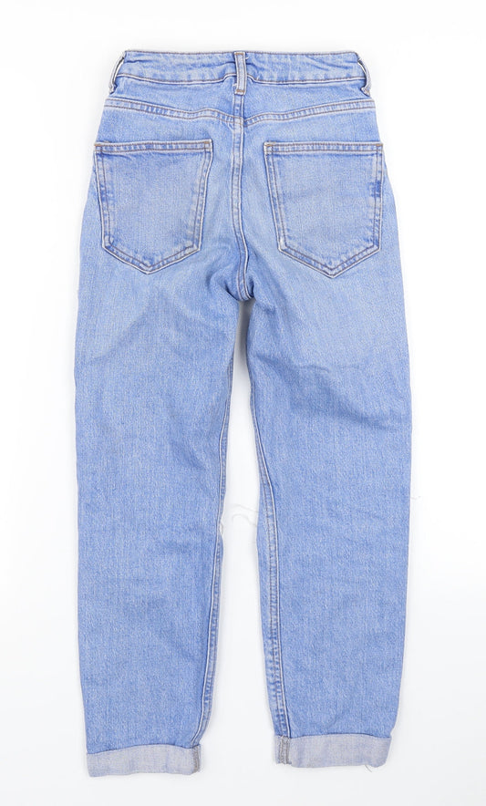 915 Generation Girls Blue Denim Straight Jeans Size 9 Months - Distressed