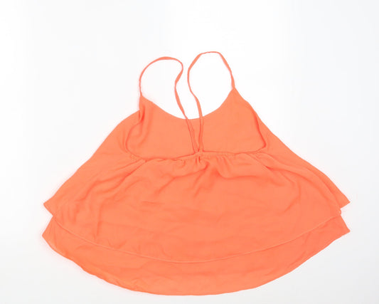 Ribbon Womens Orange Basic Tank Size 10