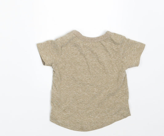 NEXT Boys Beige Basic T-Shirt Size 3-6 Months