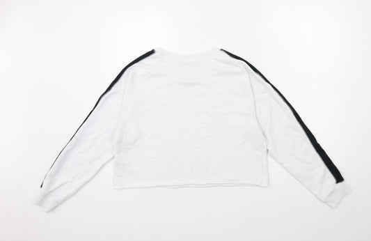 Hollister Womens White Pullover Sweatshirt Size S