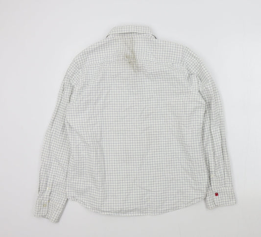 Laundry Womens White Check Basic Button-Up Size 16
