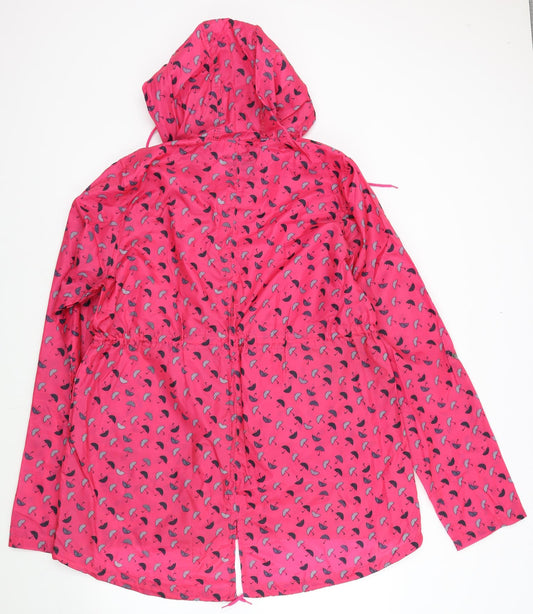 MyShoeStore Womens Pink Geometric Jacket Size L