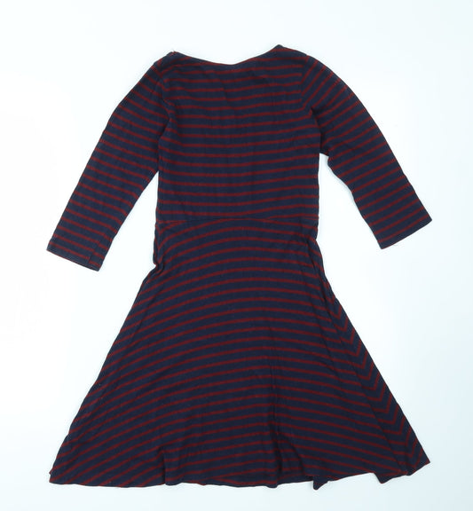 Primark Womens Multicoloured Striped Fit & Flare Size 8