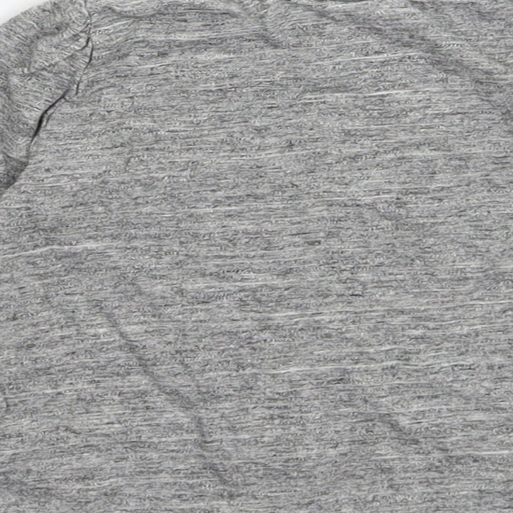 Brand and care label for Next Baby Grey Basic T-Shirt, size 12-18, Months