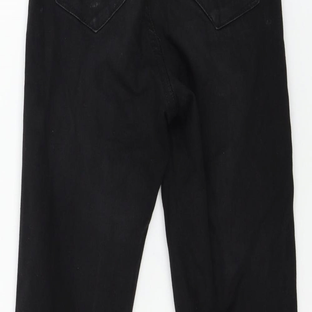 Denim & Co. Womens Black Denim Skinny Jeans Size 6 L25 in