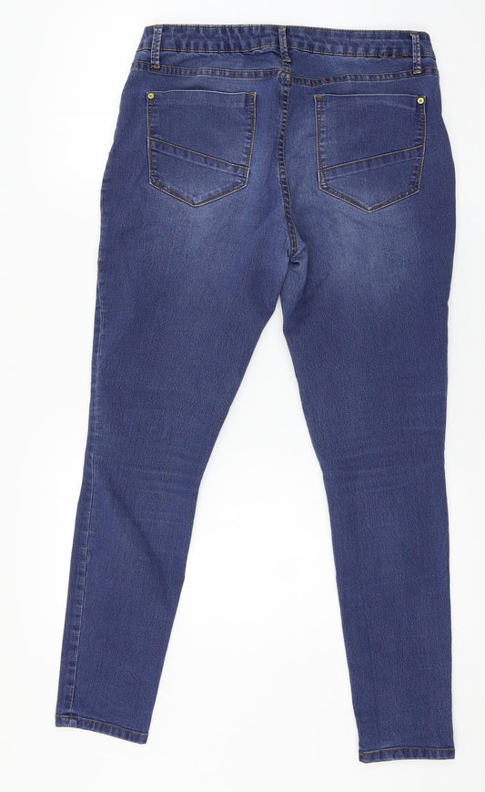 Just Fab Womens Blue Denim Skinny Jeans Size 31 in L27 in