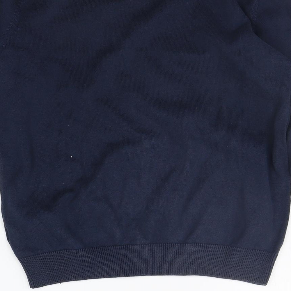 Marks and Spencer Girls Blue Pullover Jumper Size 9-10 Years