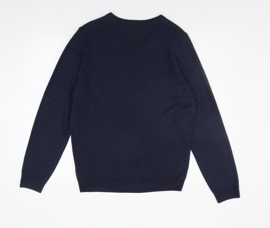 Marks and Spencer Mens Blue Pullover Jumper Size M