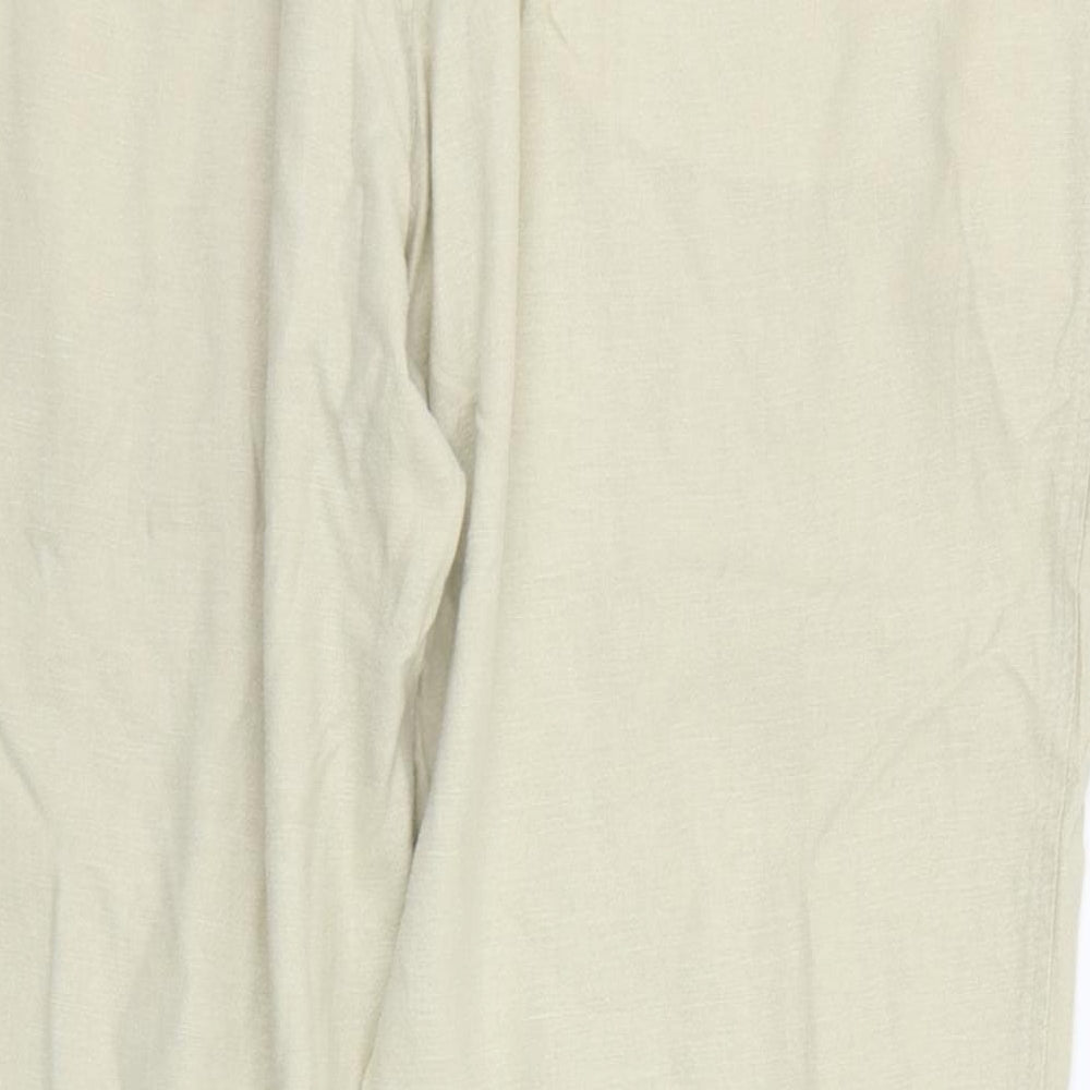 Marks and Spencer Womens Beige Trousers Size 42 in L29 in