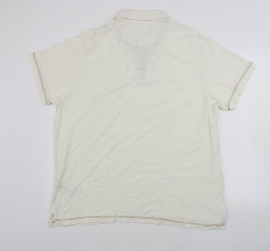 Mataray Mens Beige Polo Size XL