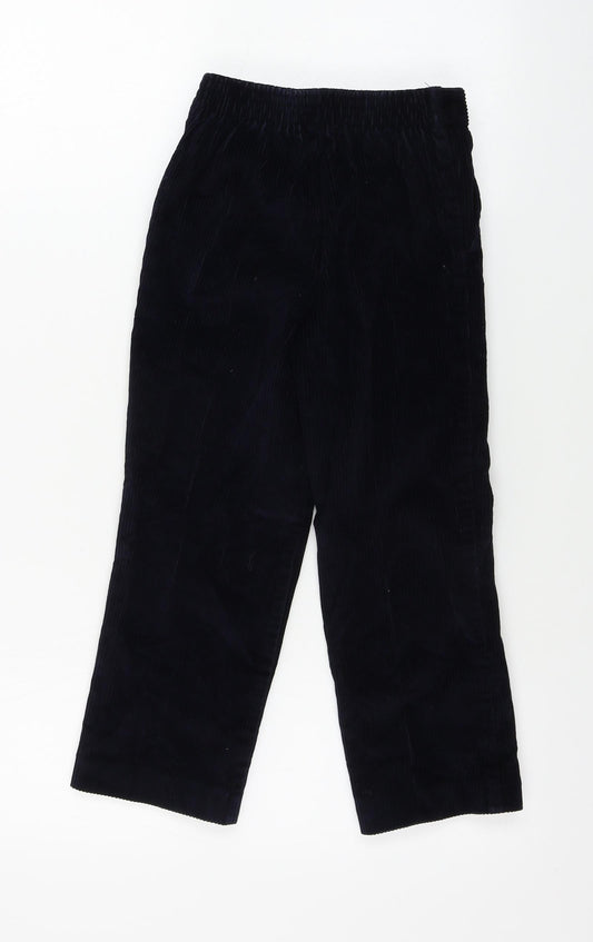 david luke Boys Blue Corduroy Chino Trousers