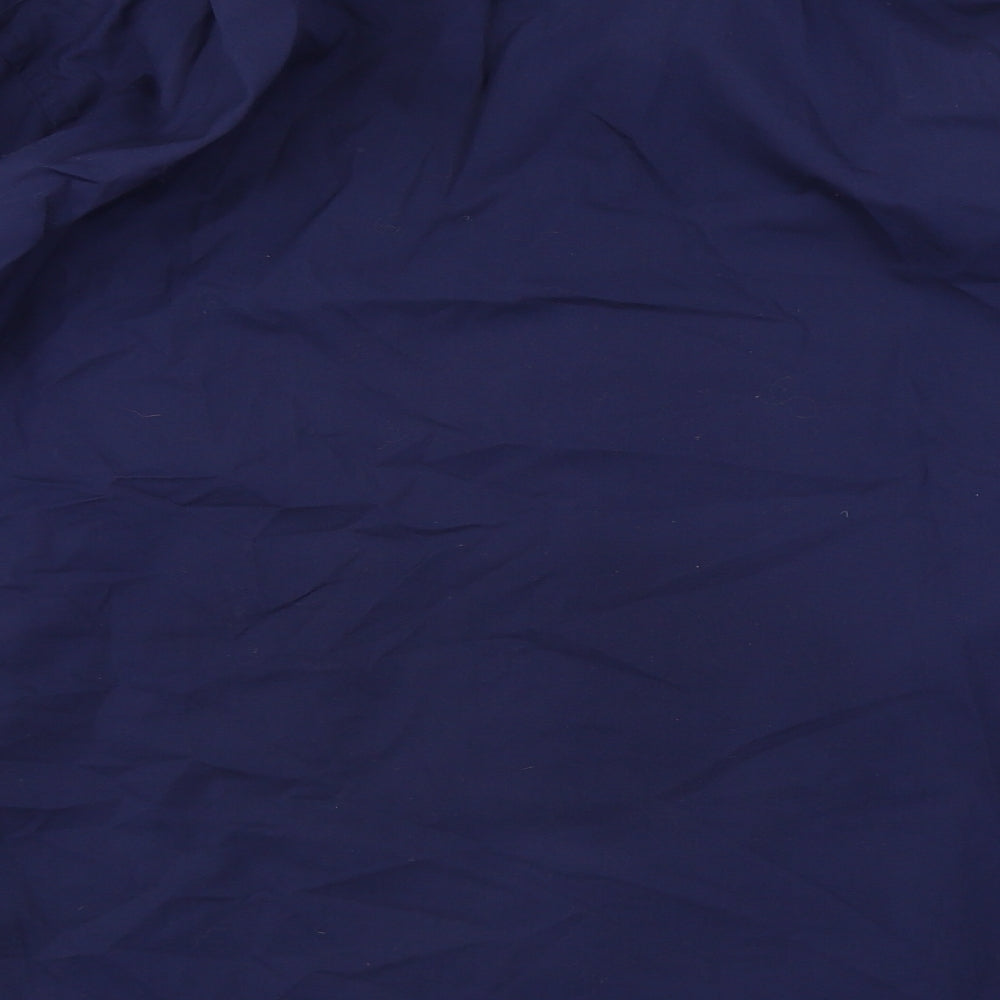 wash&wear Mens Blue Button-Up Size 15