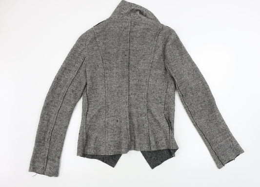 Simon Jefferey Womens Grey Jacket Coat Size 10
