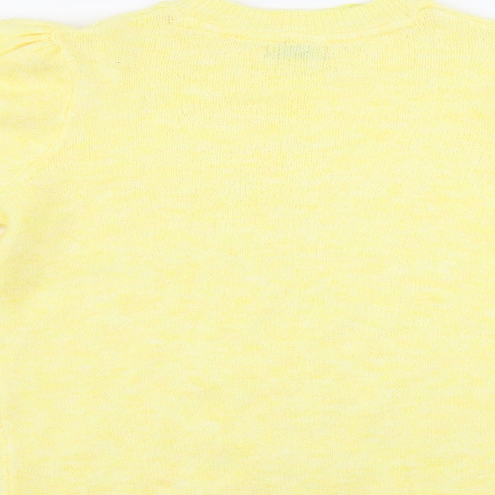Papaya Womens Yellow Pullover Jumper Size S
