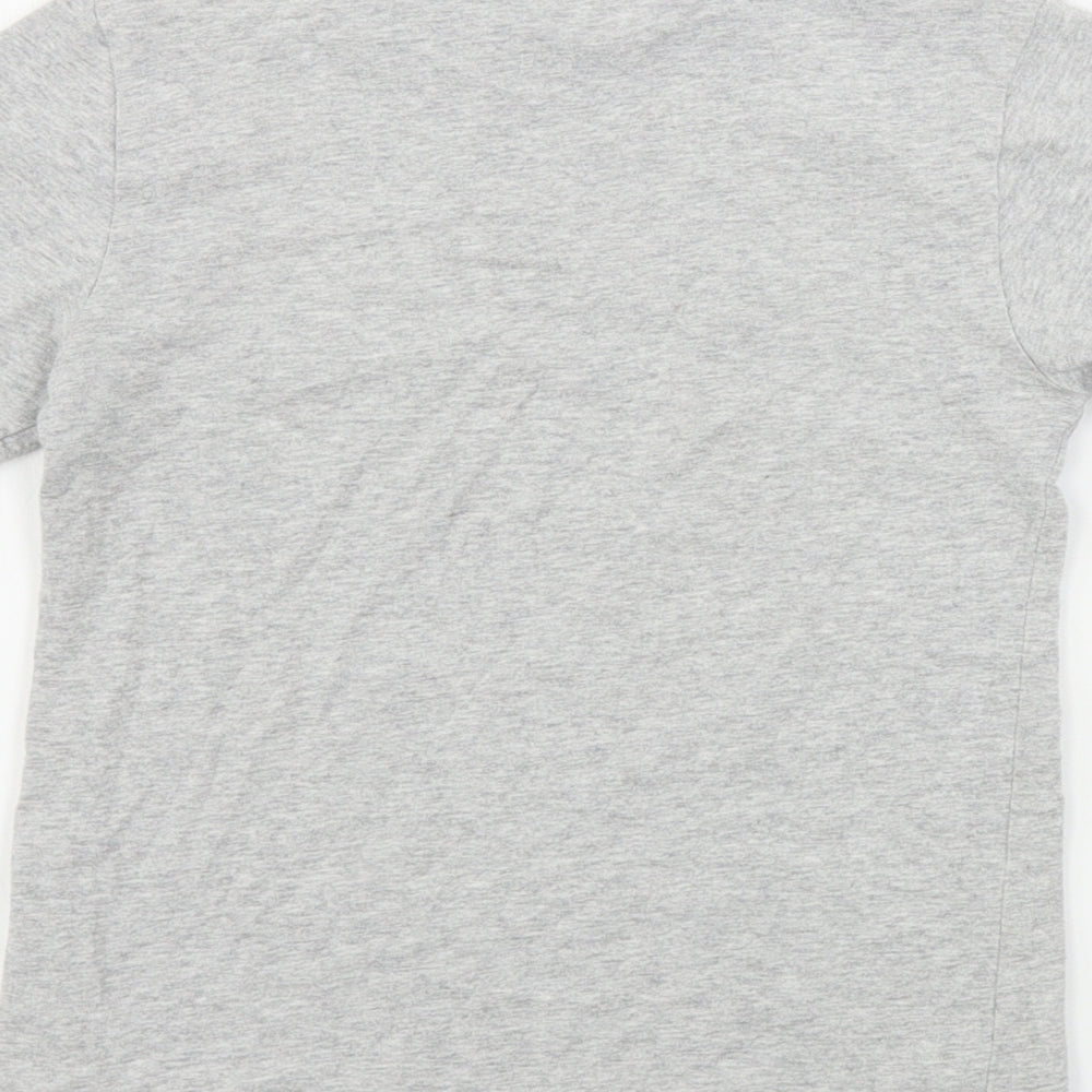 NEXT Boys Grey Basic T-Shirt Size 6 Years - sequin detail