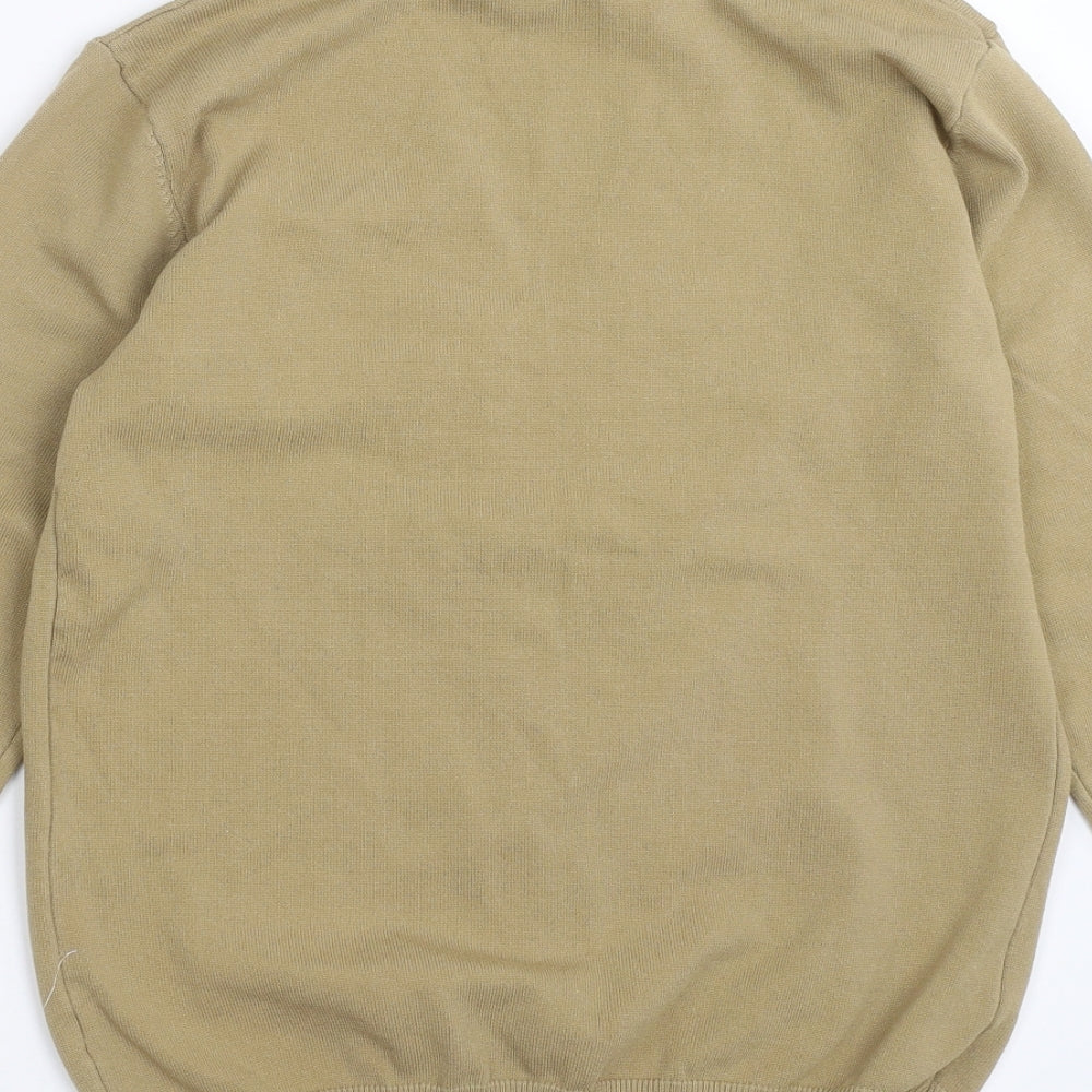 QED London Womens Beige Knit Cardigan Jumper Size S