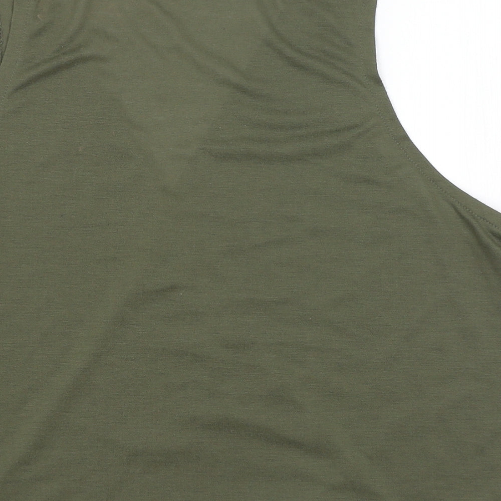 Simply Be Womens Green Wrap Tank Size 22