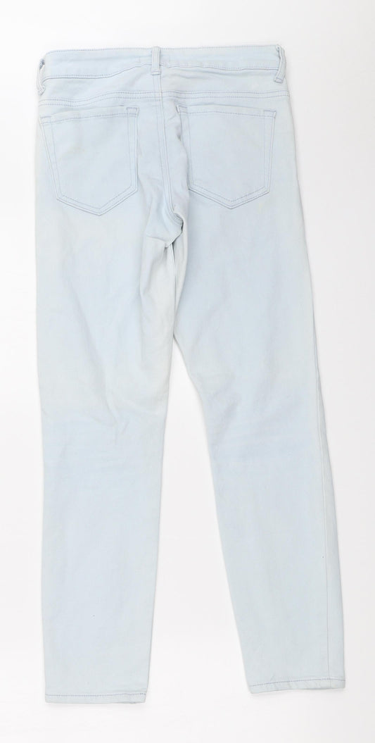 FOREVER 21 Womens Blue Skinny Jeans Size 24 in L25 in