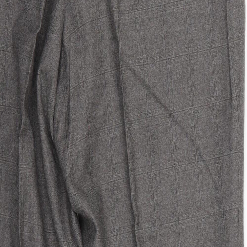 marks Mens Grey Check Trousers Size 34 L26 in