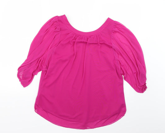 New Look Womens Purple Basic Blouse Size 12