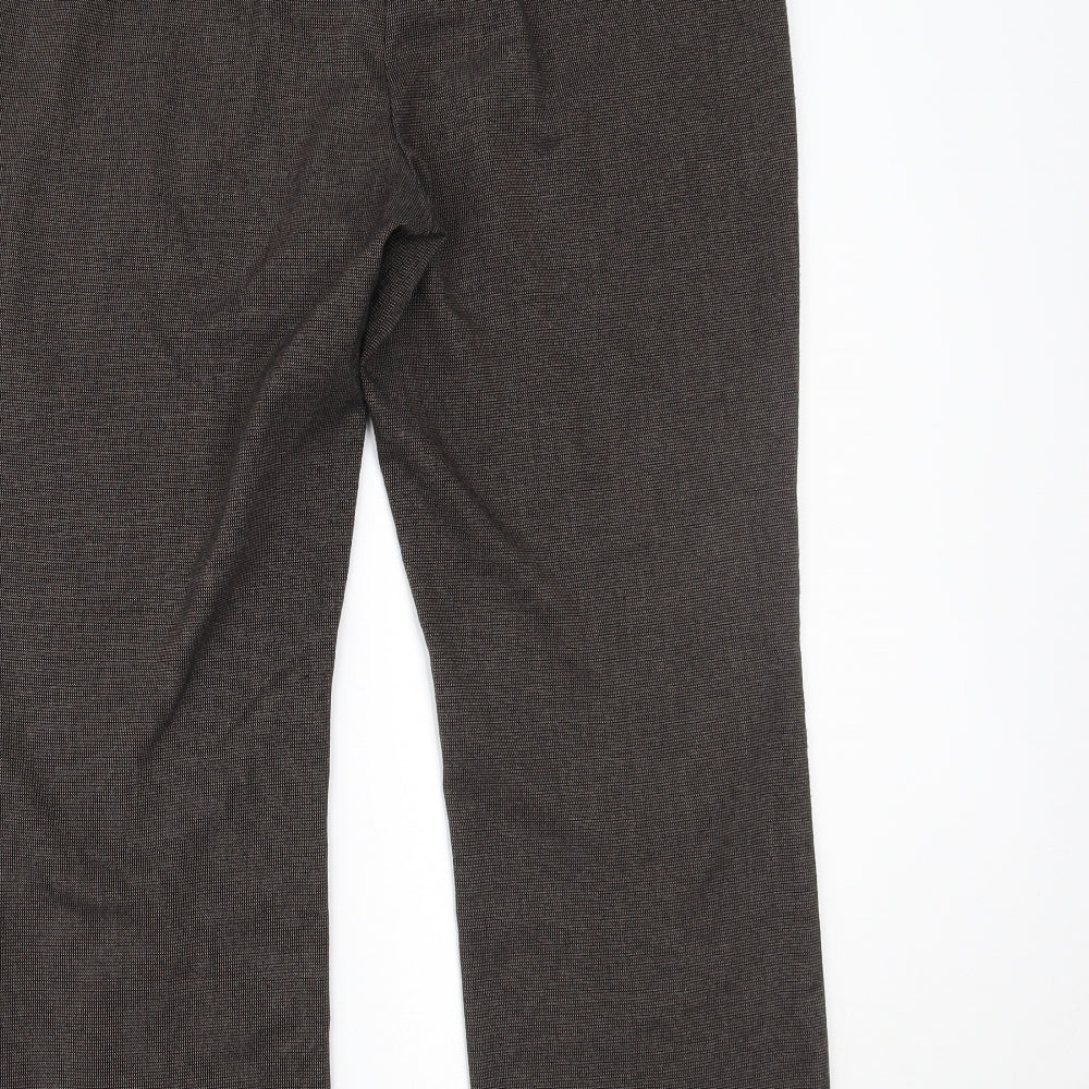 BHS Womens Brown Trousers Size 14 L26 in