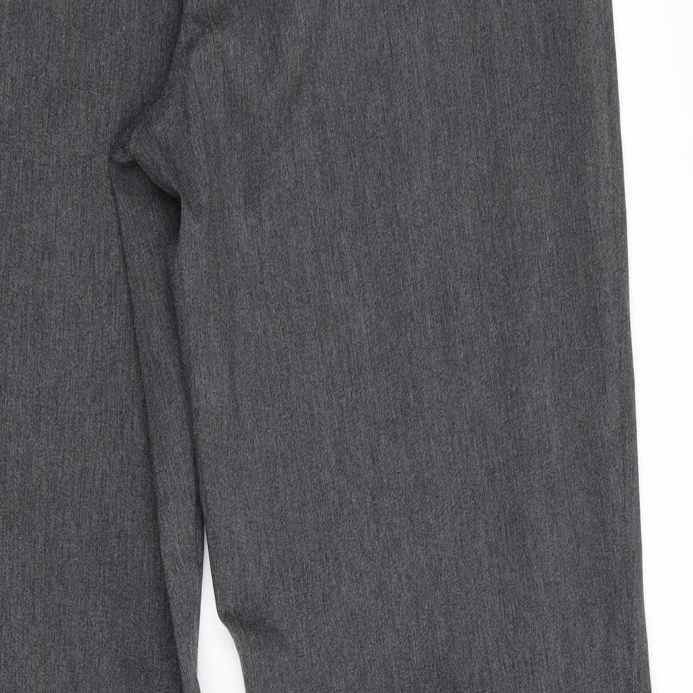 Denver Hayes Womens Grey Trousers Size 10 L31.5 in - Wide Legged