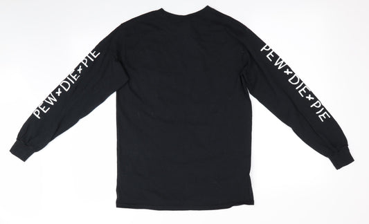 Gildan Mens Black T-Shirt Size S - 50 Mill Club