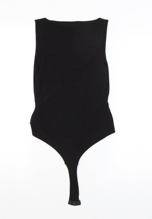 PRETTYLITTLETHING Womens Black Unitard One-Piece Size 8
