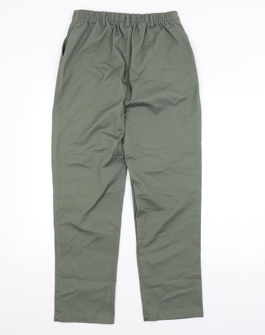 LAND'S END Womens Green Trousers Size 10 L28 in