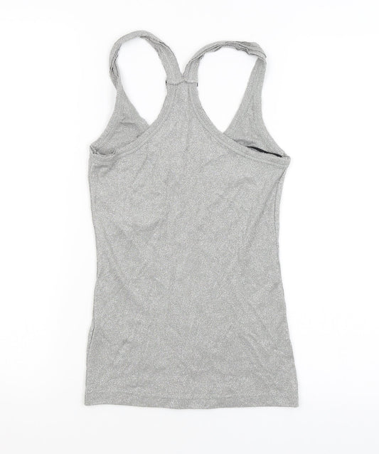 Warehouse Womens Silver Basic Tank Size 10