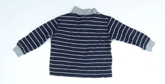 NEXT Boys Multicoloured Striped Pullover Sweatshirt Size 5 Years