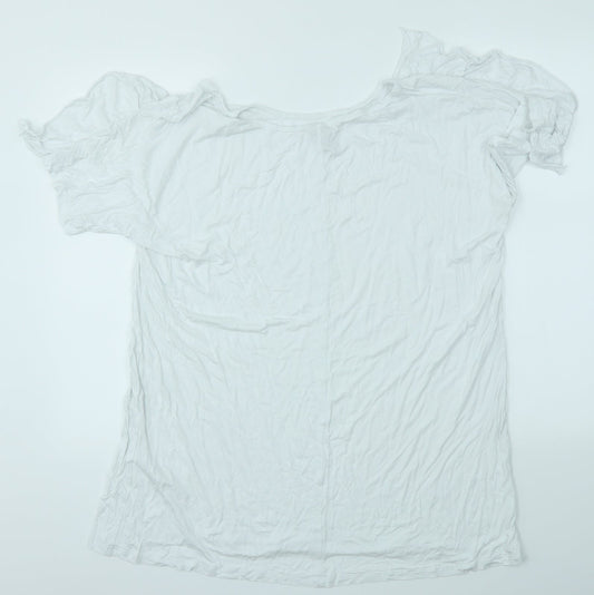 ASOS Womens White Basic T-Shirt Size 16