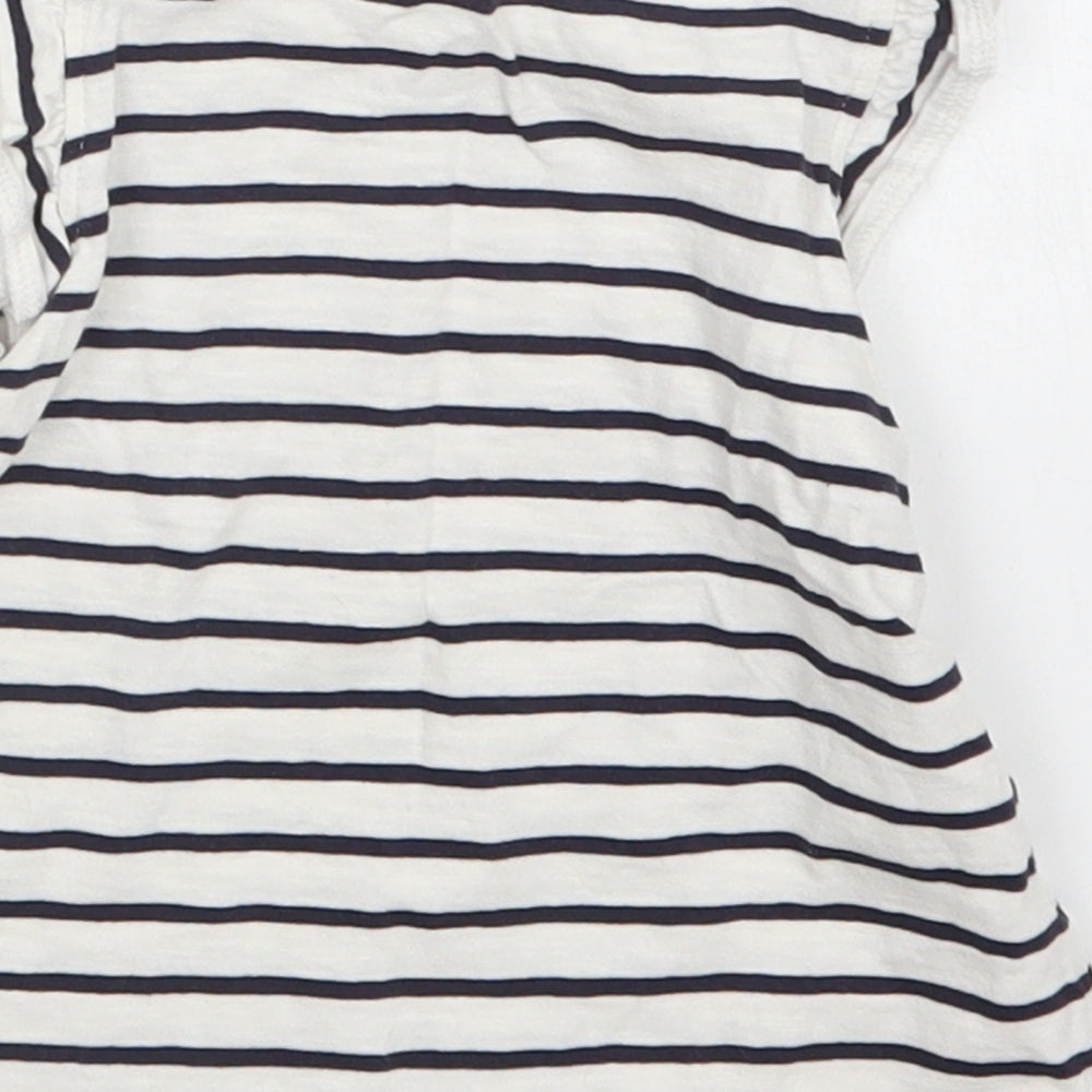 NEXT Girls Multicoloured Striped Basic T-Shirt Size 24 Months