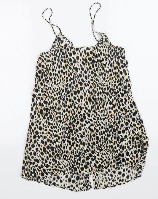 Motel Womens Multicoloured Animal Print Basic Tank Size S
