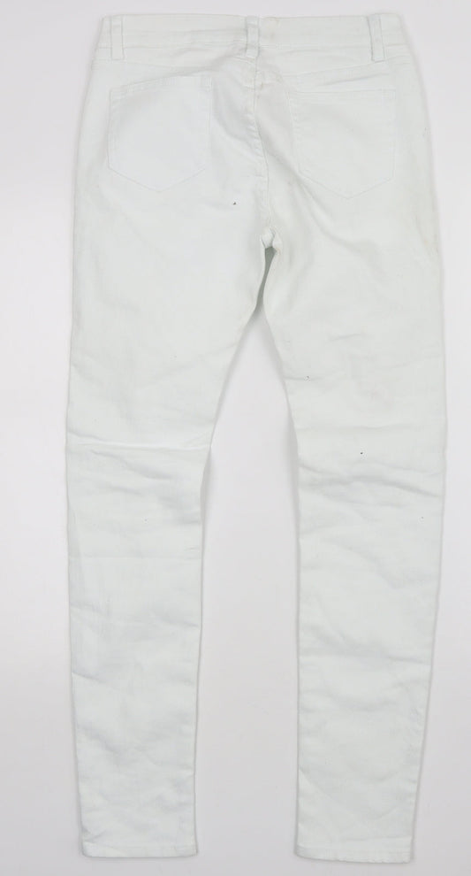 T&Y Womens White Skinny Jeans Size 30 in L30 in