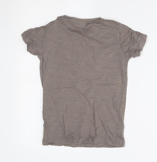 NEXT Boys Brown Basic T-Shirt Size 6 Years - motorbike