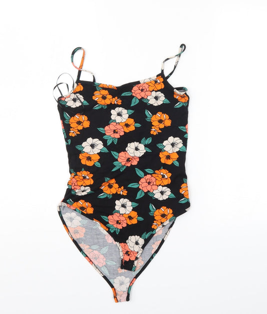 Primark Womens Multicoloured Floral Bodysuit One-Piece Size 6