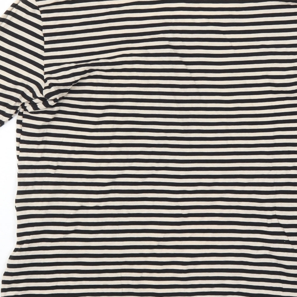 H&M Womens Black Striped Pullover Jumper Size S
