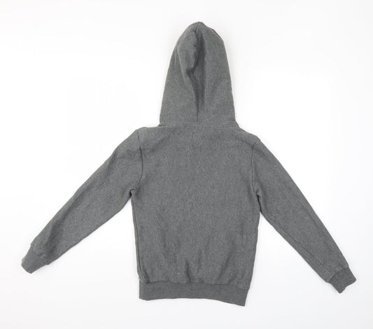 Jeff Genetics Mens Grey Pullover Hoodie Size S