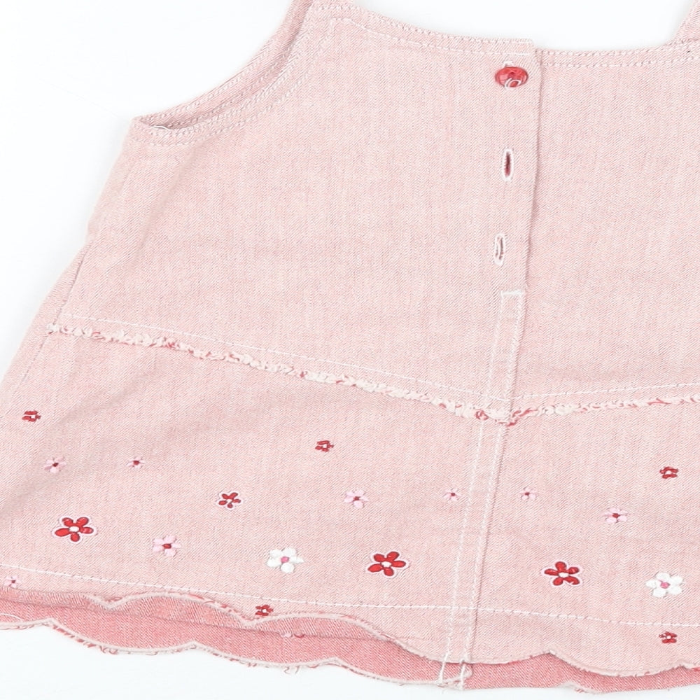 Brand and care label for H&M Baby Pink A-Line, size 3-6, Months