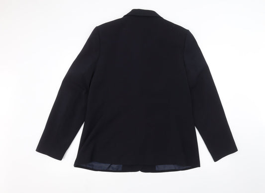 ameranto Womens Blue Jacket Size 16