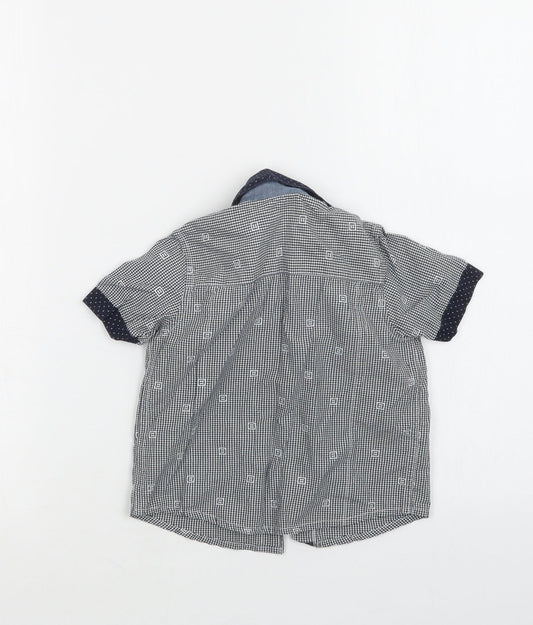 Nutmeg Boys Blue Check Basic Button-Up Size 18-24 Months