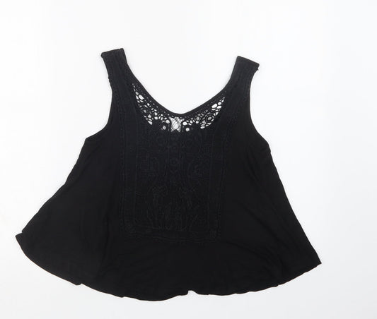 New Look Womens Black Basic Tank Size 6