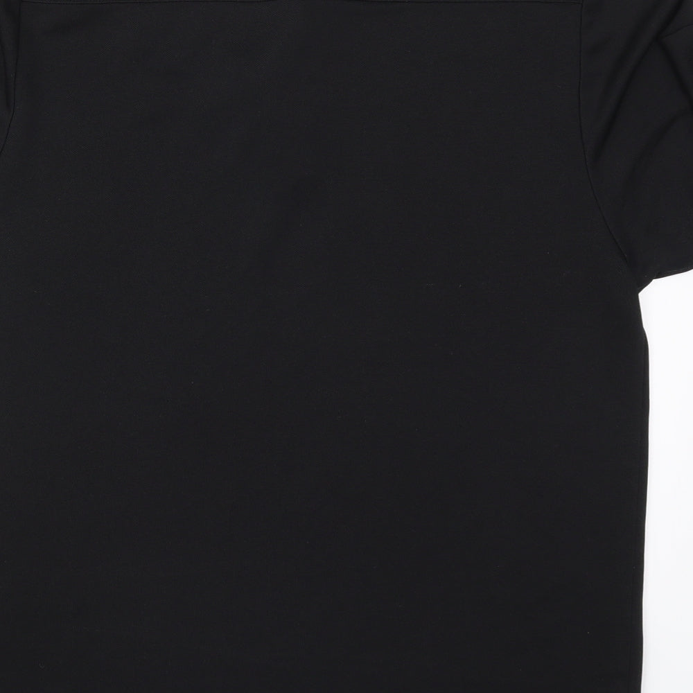 Dimension Mens Black Polo Size M - Diamond Spade Hearts Clubs
