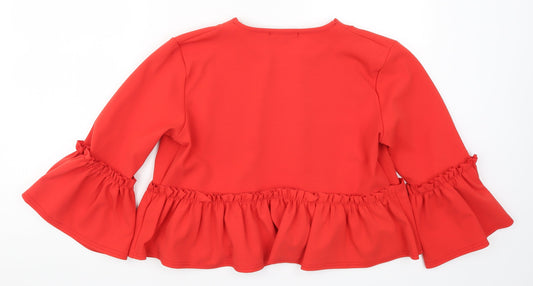 Prague Womens Red Jacket Size 14