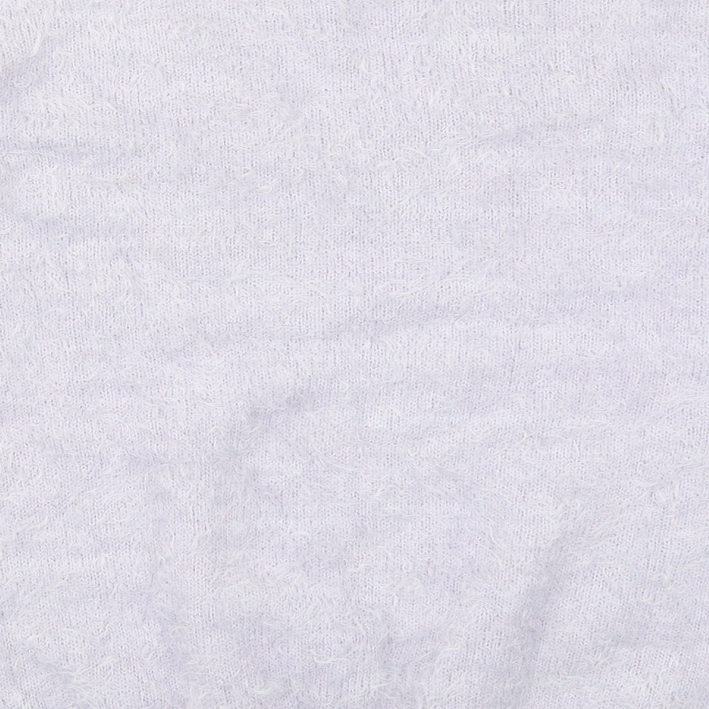 Wallis Womens Purple Knit Pullover Jumper Size M