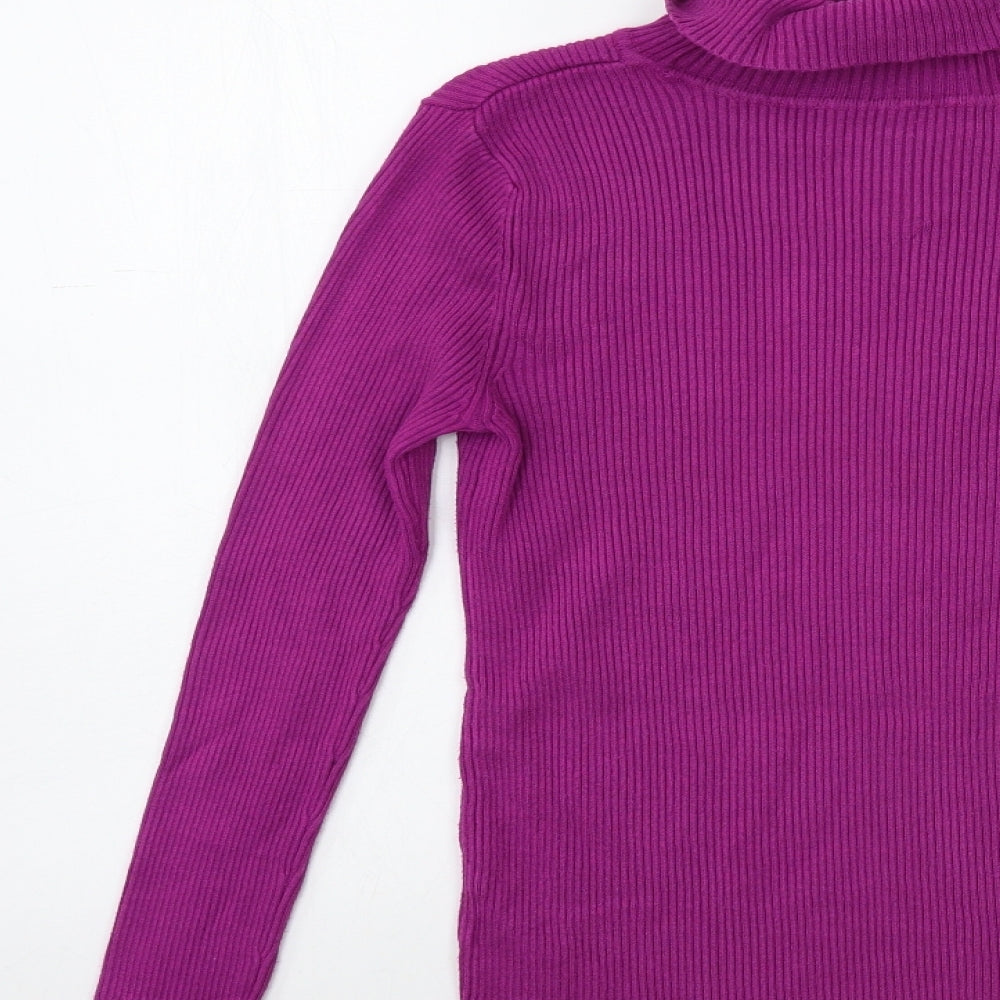Marks and Spencer Womens Purple Knit Pullover Jumper Size 10