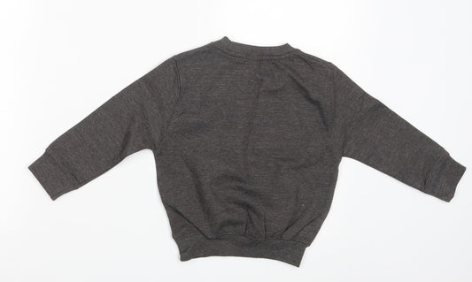 Le Petit Prince Boys Grey Pullover Jumper Size 3-4 Years - Seasonal Christmas Festive Holiday