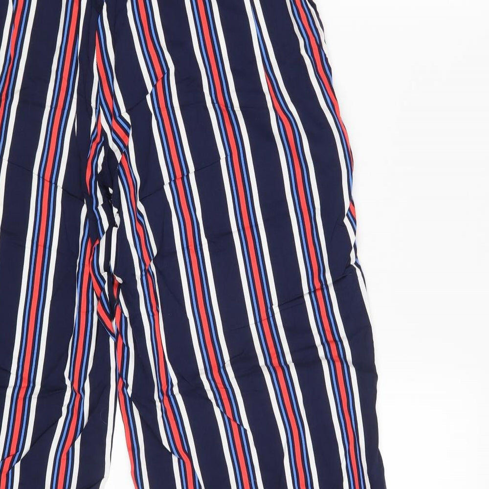 TU Womens Multicoloured Striped Bloomer Trousers Size 16 L28 in